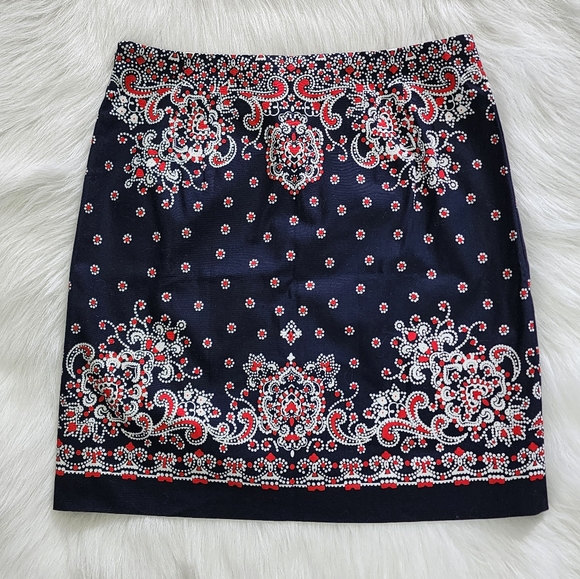 Talbots Bandana Dot Patten Skirt NWT - Picture 10 of 11